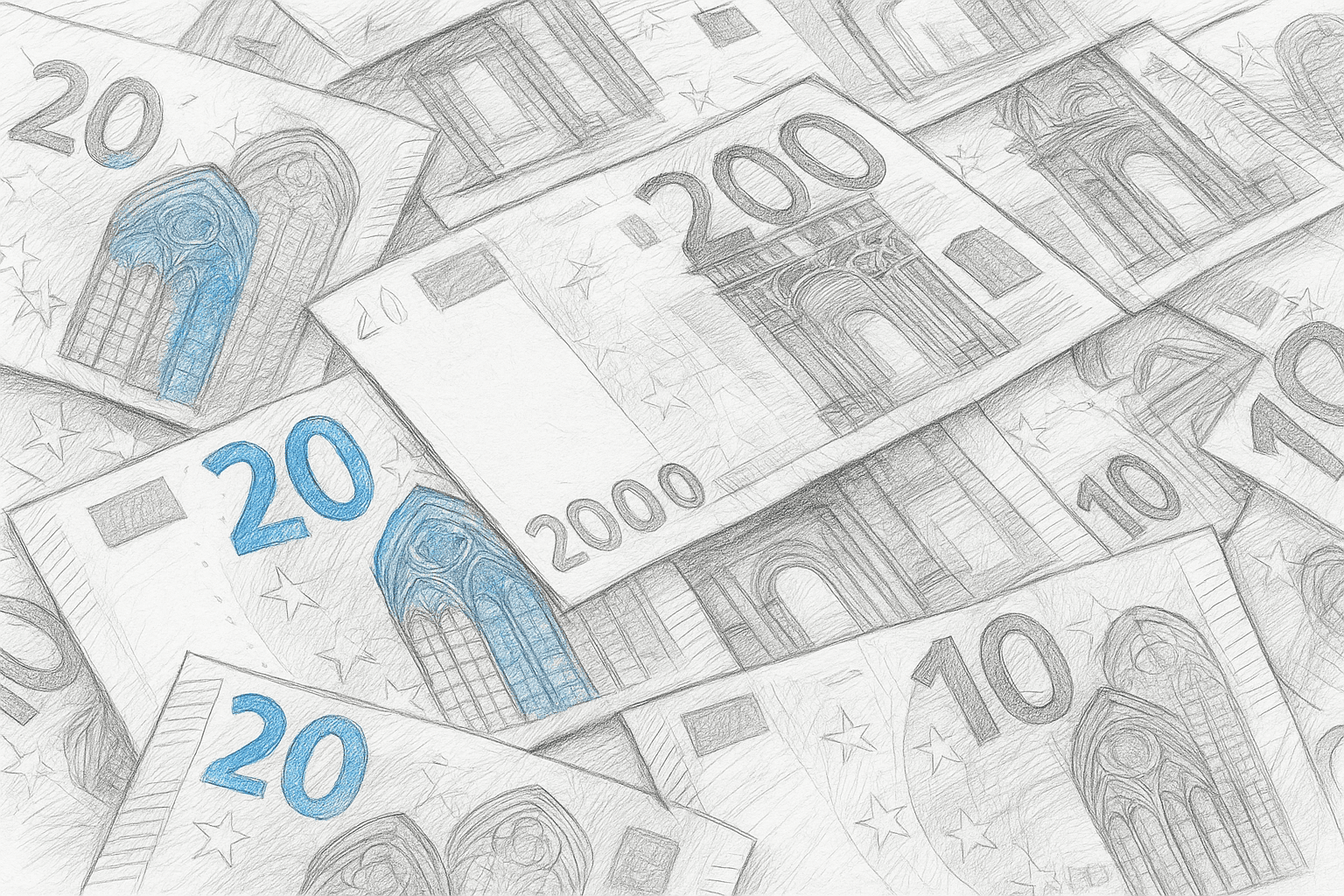 Graphique d'évolution des taux directeurs de la BCE avec courbe stable