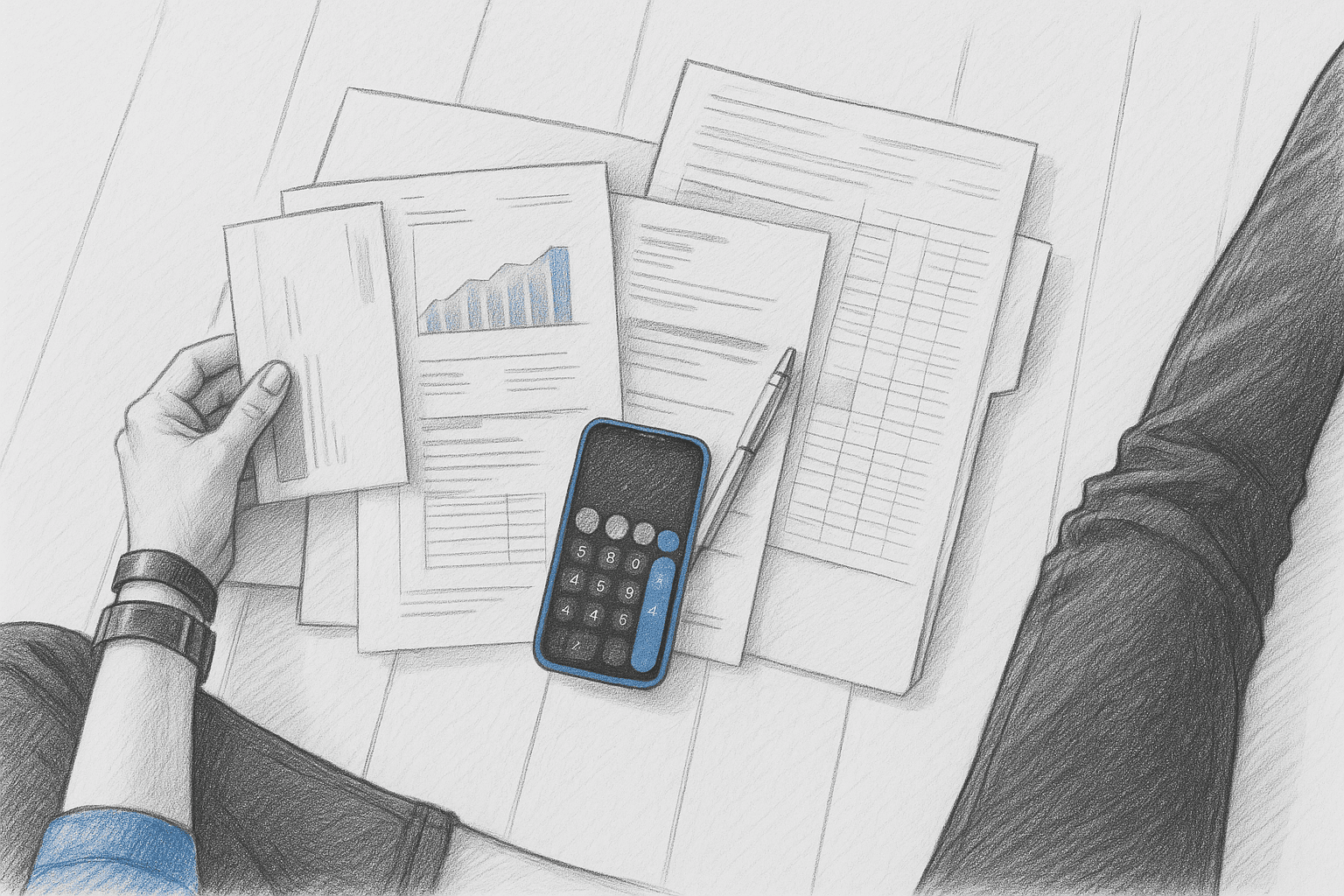 Professionnel analysant des courbes de taux d'intérêt sur un écran d'ordinateur dans un bureau lumineux
